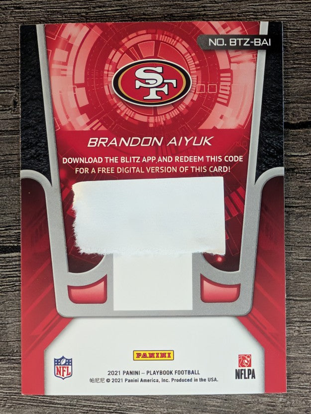 2021 Panini Playbook BLITZ #11 Brandon Aiyuk