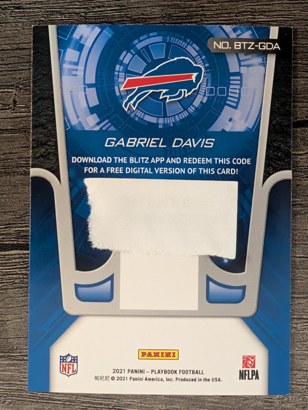 2021 Panini Playbook BLITZ #22 Gabriel Davis