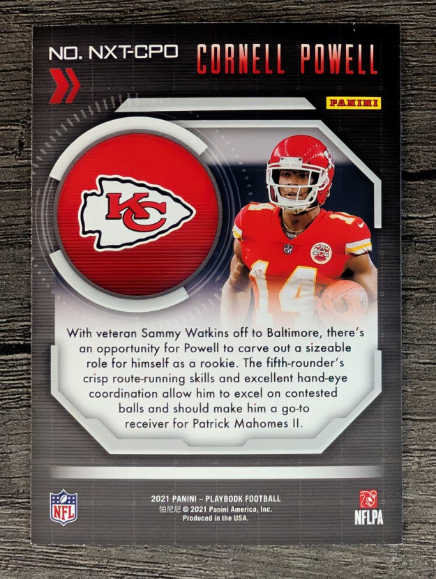 2021 Panini Playbook Next Up #4 Cornell Powell