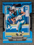 2021 Panini Playbook Purple #134 Chuba Hubbard