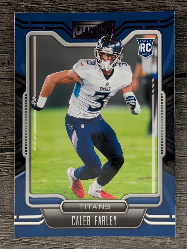 2021 Panini Playbook Purple #149 Caleb Farley