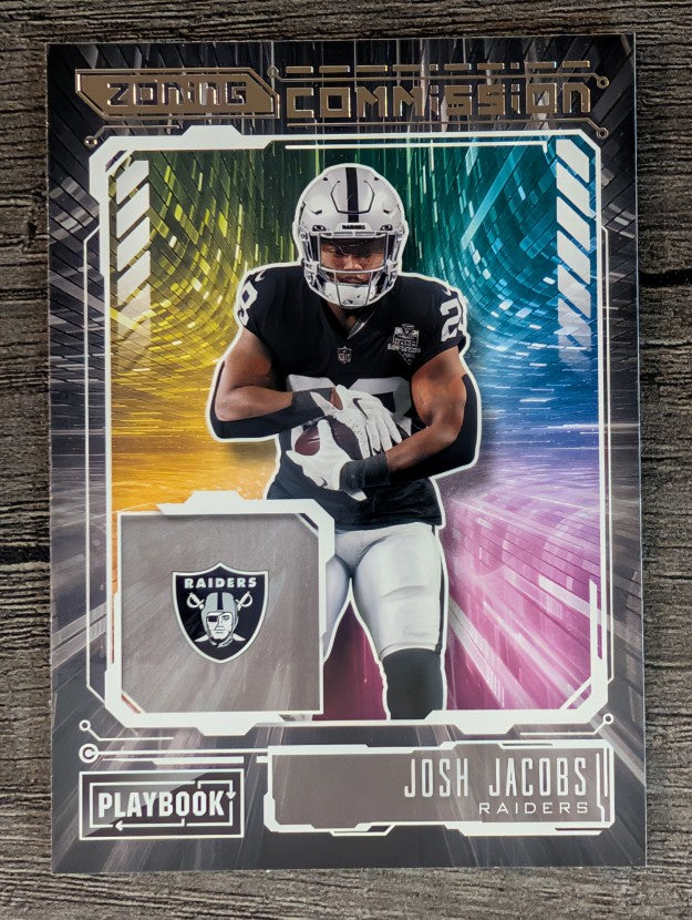 2021 Panini Playbook Zoning Commission #9 Josh Jacobs