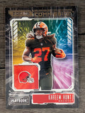2021 Panini Playbook Zoning Commission #15 Kareem Hunt