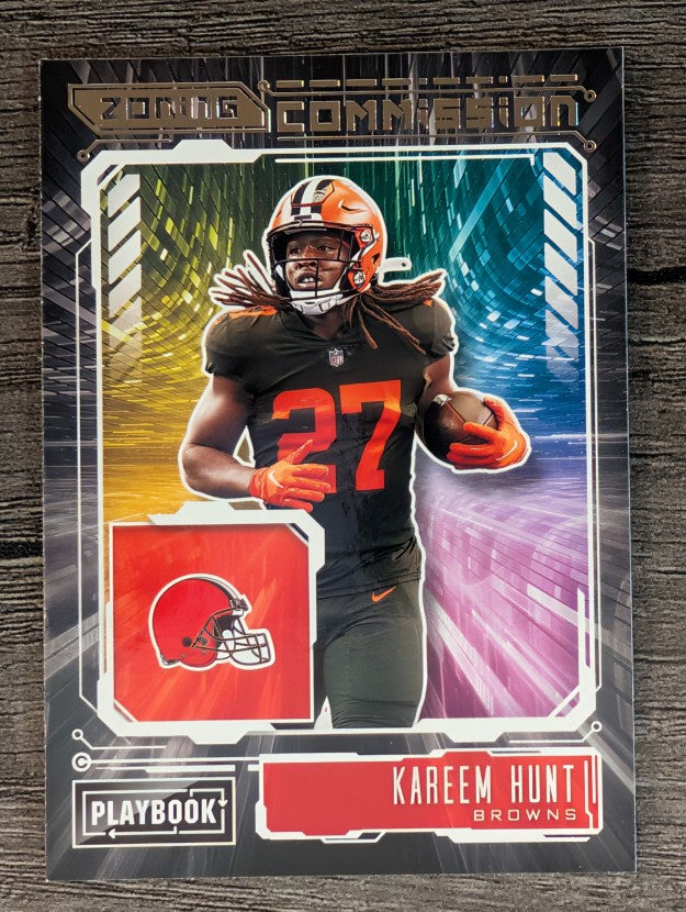 2021 Panini Playbook Zoning Commission #15 Kareem Hunt