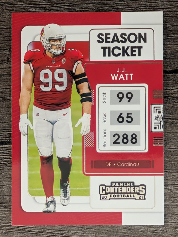 2021 Panini Contenders #3 J.J. Watt
