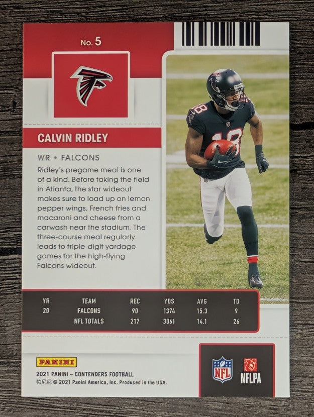 2021 Panini Contenders #5 Calvin Ridley