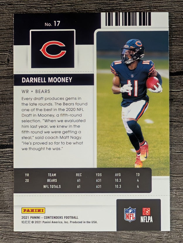 2021 Panini Contenders #17 Darnell Mooney