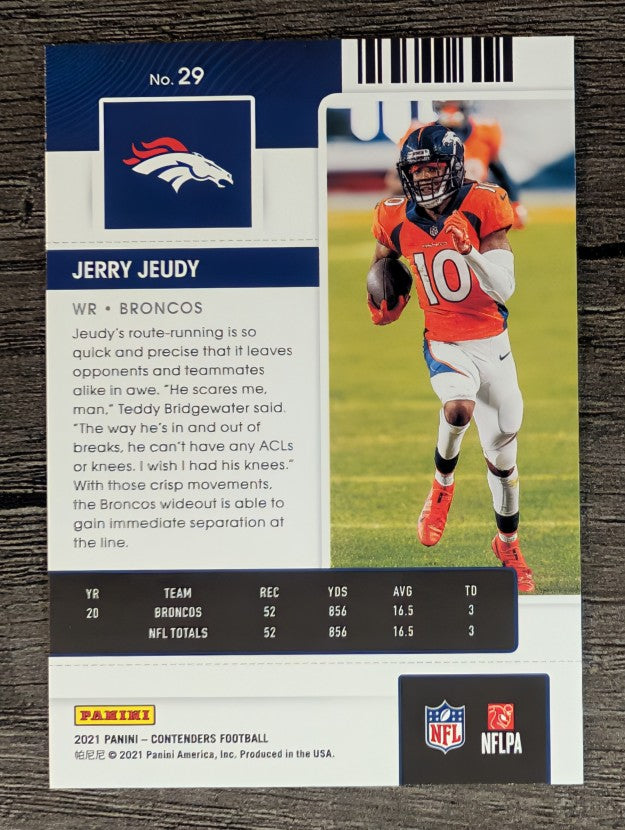 2021 Panini Contenders #29 Jerry Jeudy