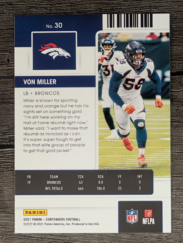 2021 Panini Contenders #30 Von Miller