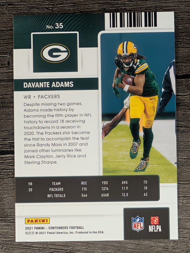 2021 Panini Contenders #35 Davante Adams