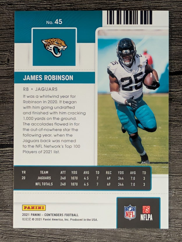 2021 Panini Contenders #45 James Robinson