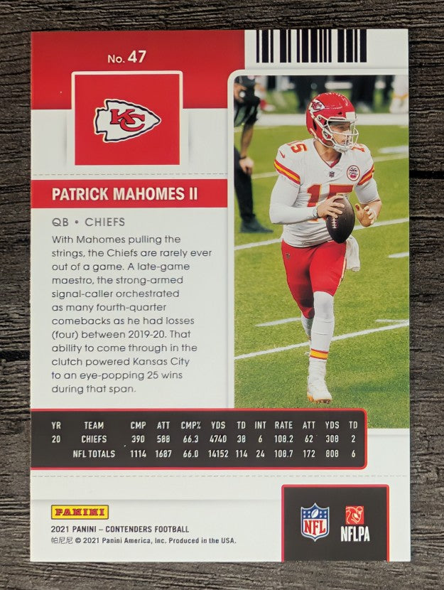 2021 Panini Contenders #47 Patrick Mahomes II