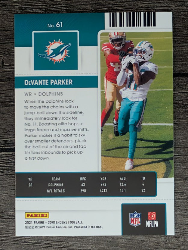 2021 Panini Contenders #61 DeVante Parker