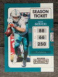 2021 Panini Contenders #62 Mike Gesicki