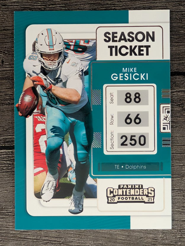 2021 Panini Contenders #62 Mike Gesicki