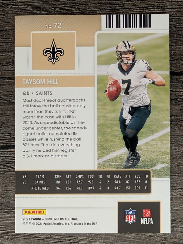 2021 Panini Contenders #72 Taysom Hill