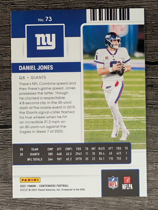 2021 Panini Contenders #73 Daniel Jones