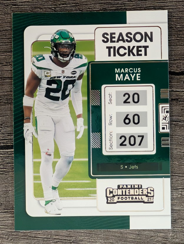 2021 Panini Contenders #77 Marcus Maye