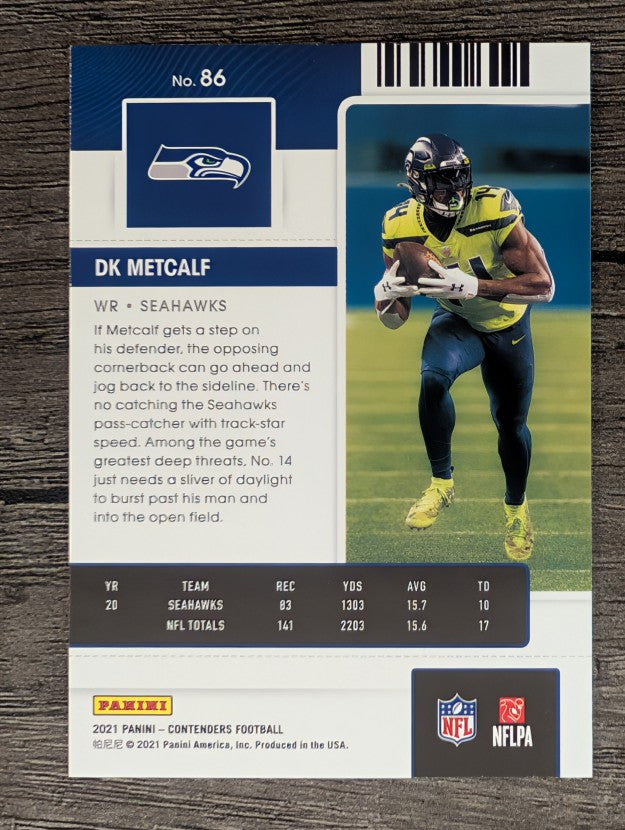 2021 Panini Contenders #86 D.K. Metcalf