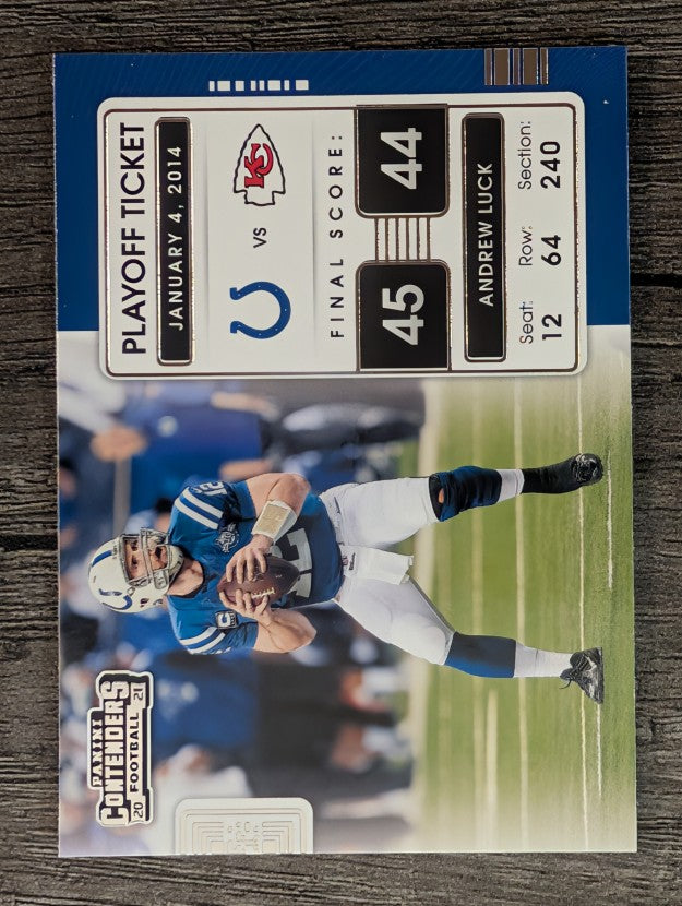 2021 Panini Contenders Playoff Tickets #8 Andrew Luck