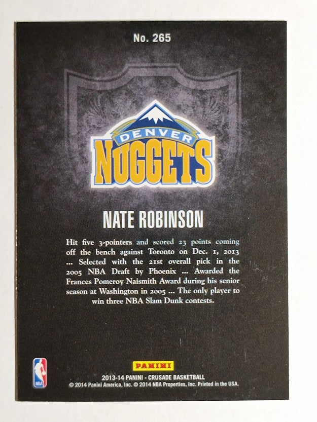 2013-14 Panini Crusade Insert Blue #265 Nate Robinson