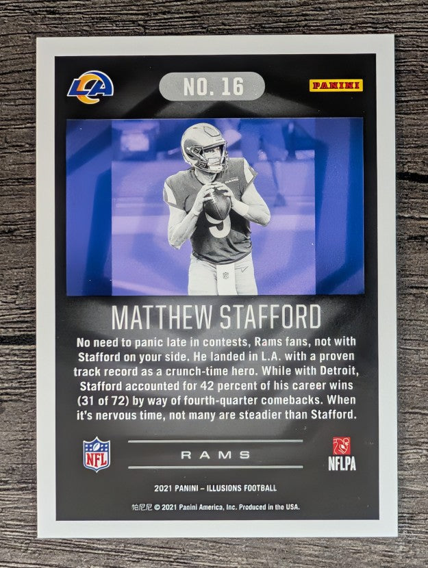 2021 Panini Illusions Retail #16 Matthew Stafford