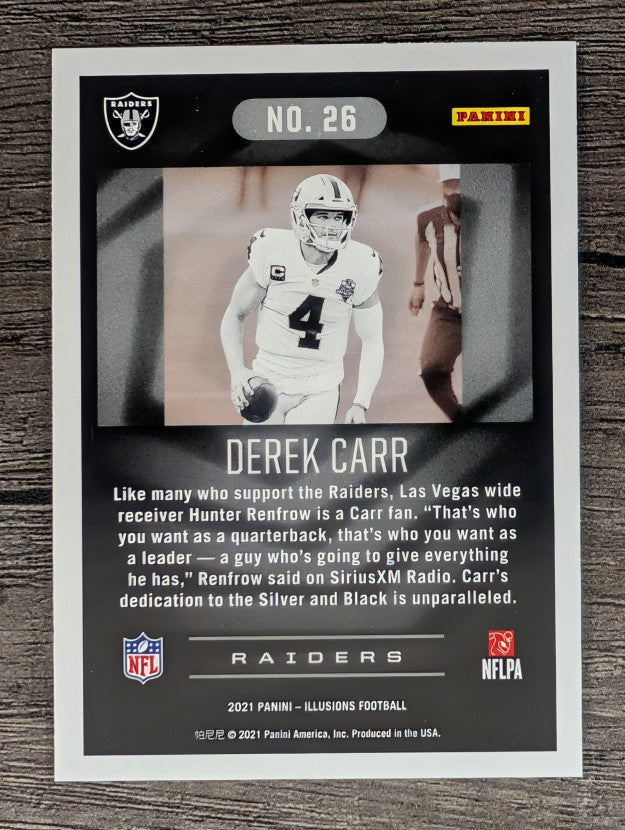 2021 Panini Illusions Retail #26 Derek Carr