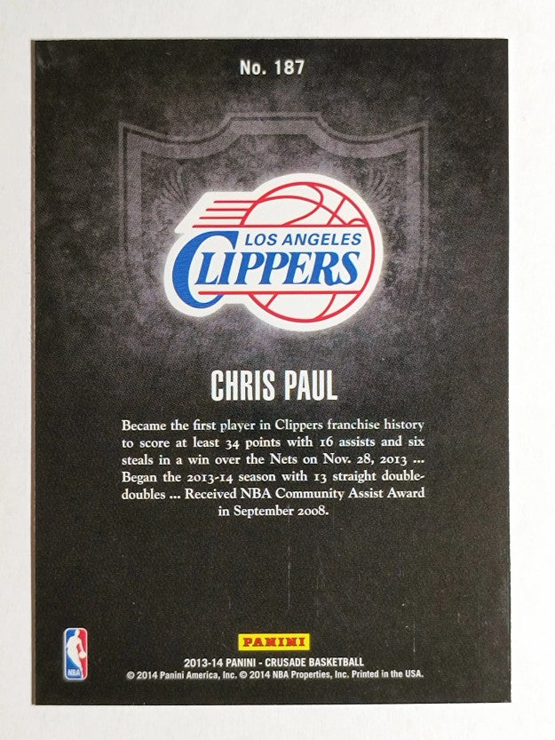 2013-14 Panini Crusade Insert Blue #187 Chris Paul