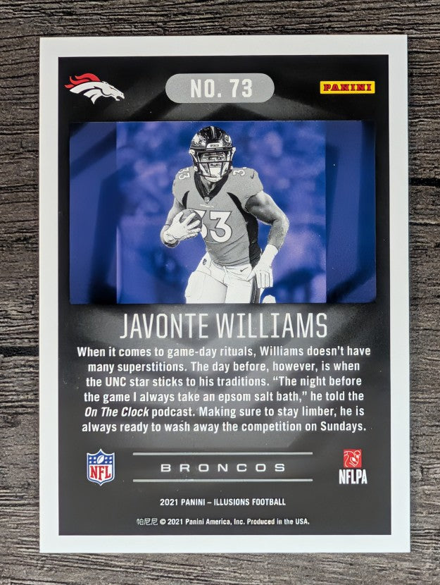 2021 Panini Illusions Retail #73 Javonte Williams