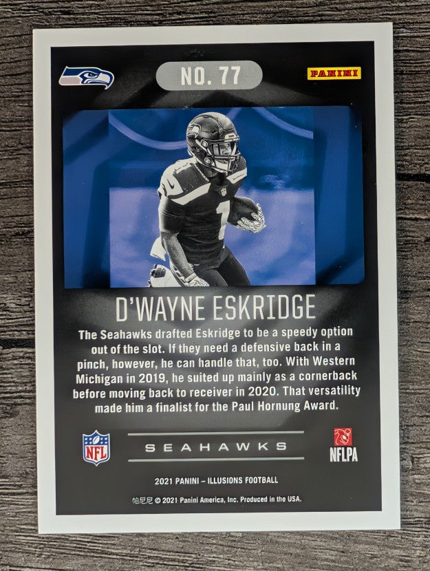 2021 Panini Illusions Retail #77 D'Wayne Eskridge