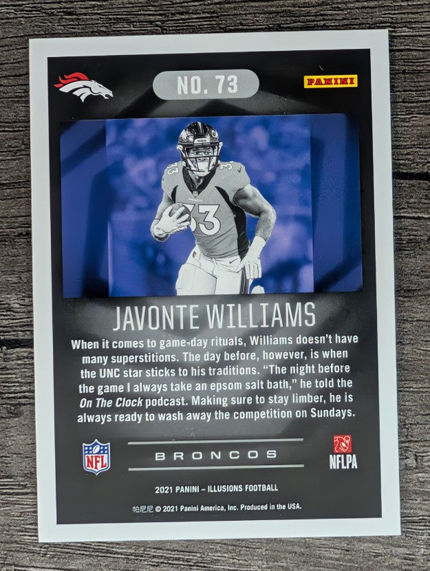2021 Panini Illusions Retail #73 Javonte Williams