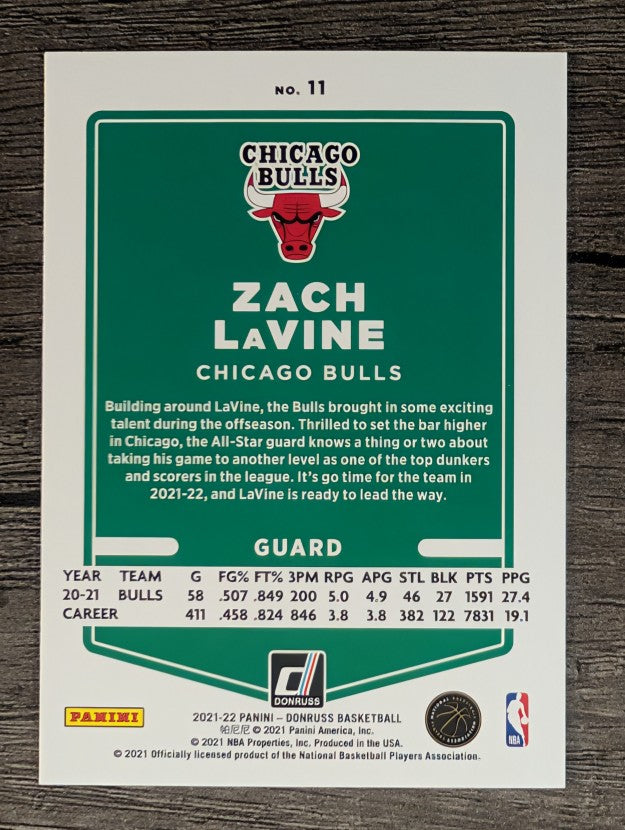 2021-22 Donruss #11 Zach LaVine