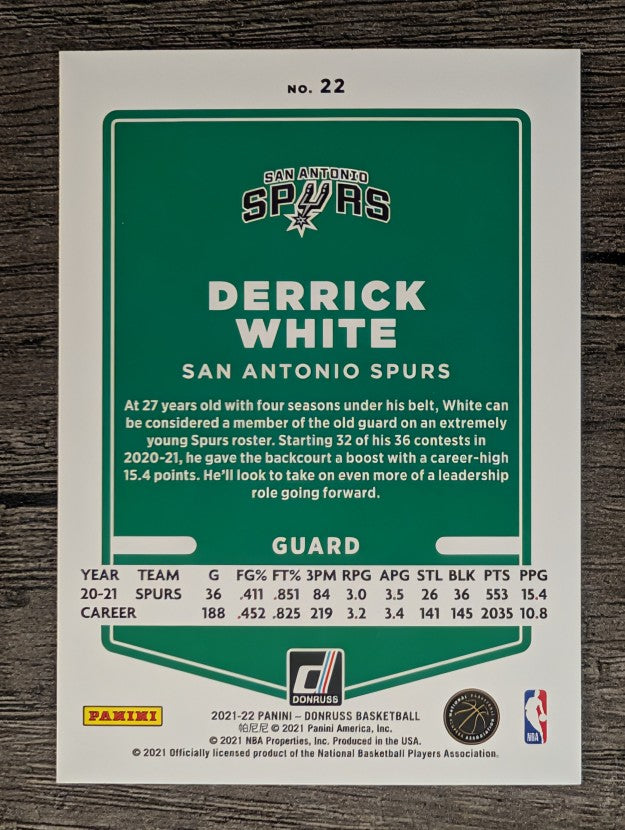 2021-22 Donruss #22 Derrick White