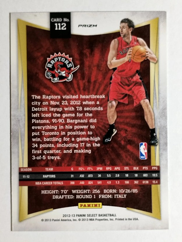 2012-13 Select Prizms #112 Andrea Bargnani