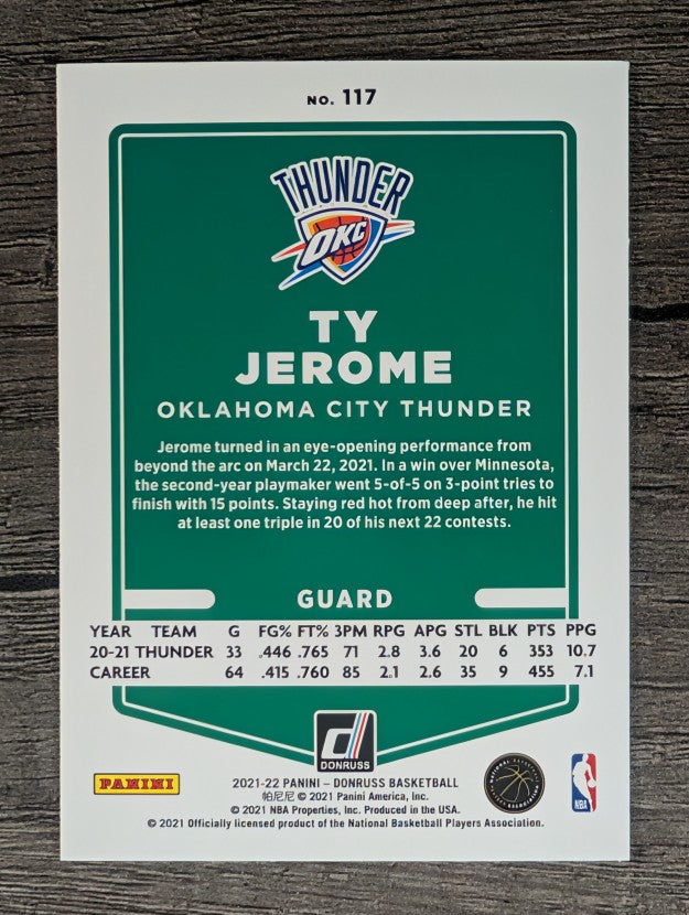 2021-22 Donruss #117 Ty Jerome
