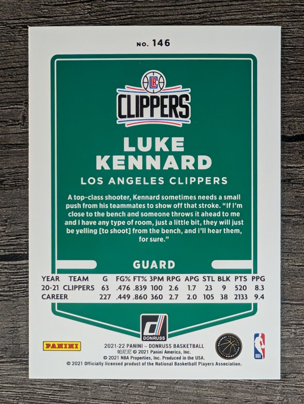 2021-22 Donruss #146 Luke Kennard