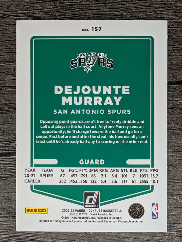 2021-22 Donruss #157 Dejounte Murray