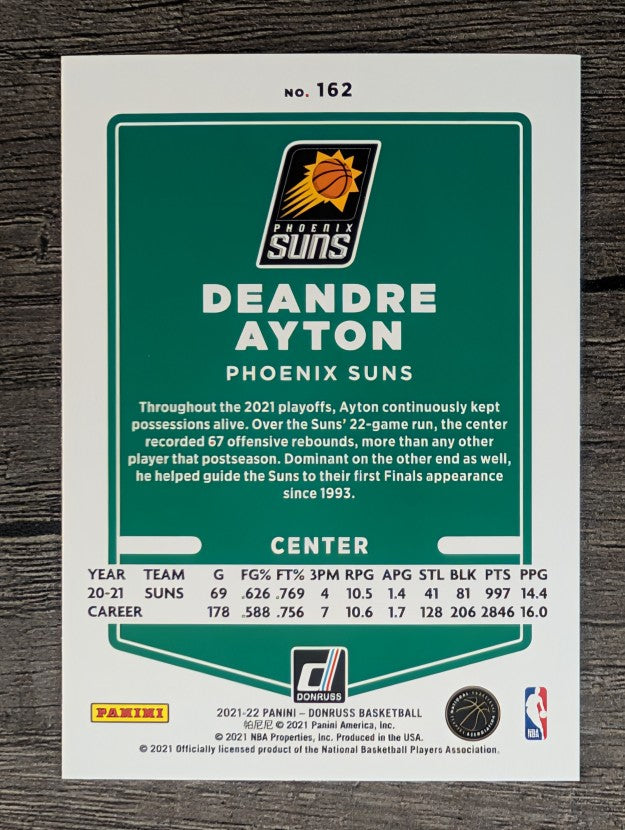 2021-22 Donruss #162 Deandre Ayton