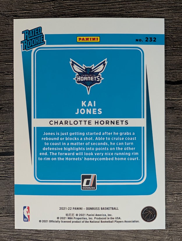 2021-22 Donruss #232 Kai Jones RR RC