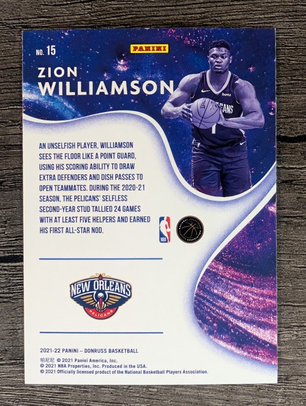 2021-22 Donruss Complete Players #15 Zion Williamson