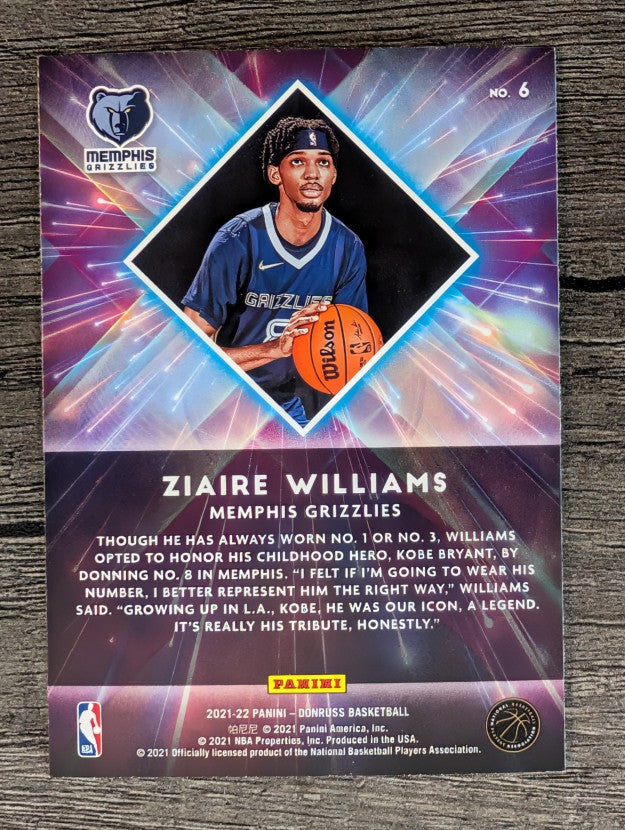 2021-22 Donruss Great X-Pectations #6 Ziaire Williams