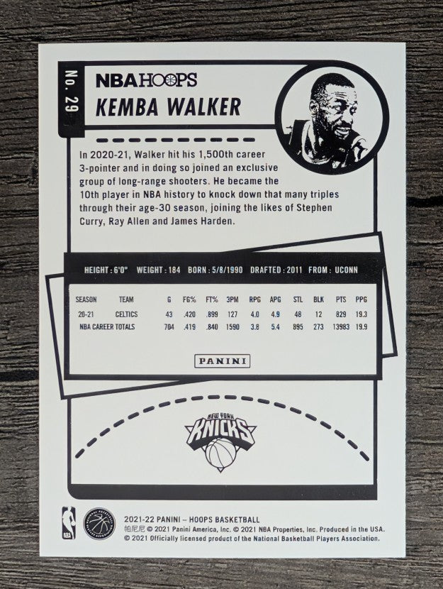2021-22 Hoops #29 Kemba Walker