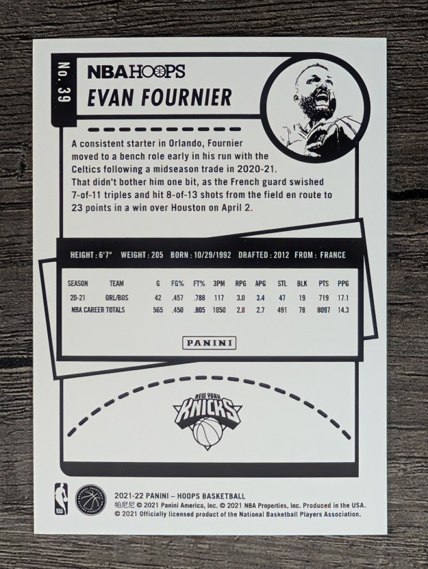 2021-22 Hoops #39 Evan Fournier