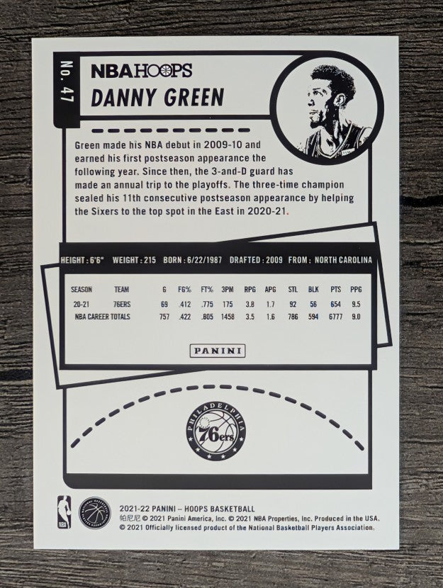 2021-22 Hoops #47 Danny Green