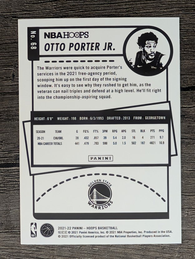 2021-22 Hoops #68 Otto Porter Jr.
