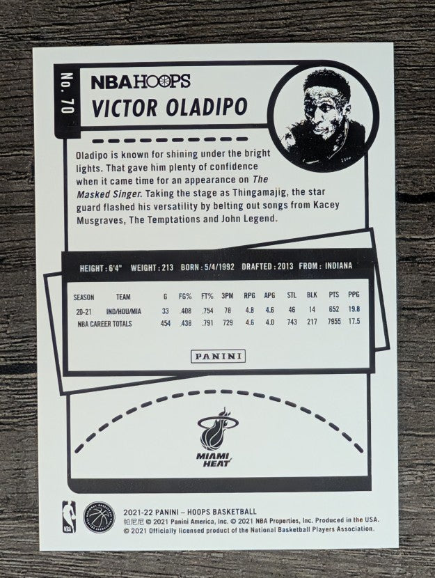2021-22 Hoops #70 Victor Oladipo
