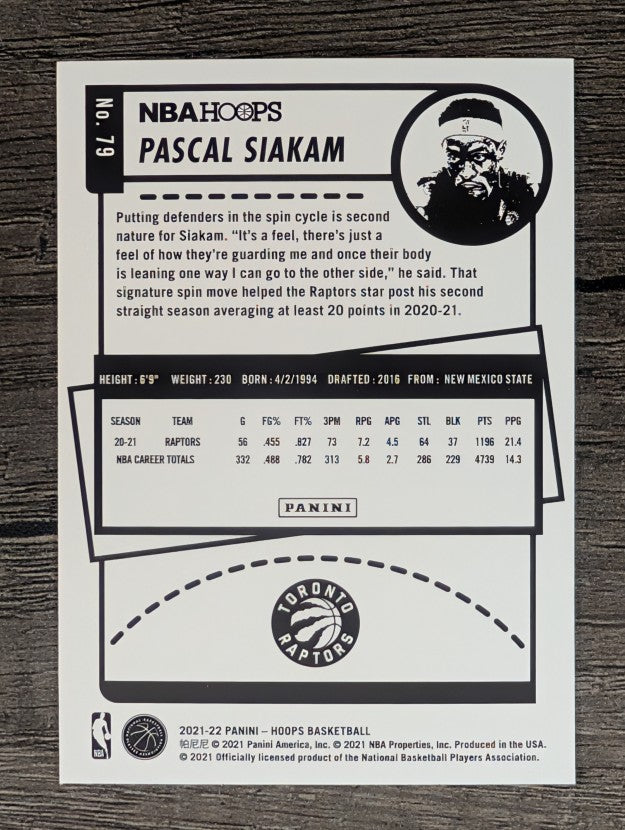 2021-22 Hoops #79 Pascal Siakam