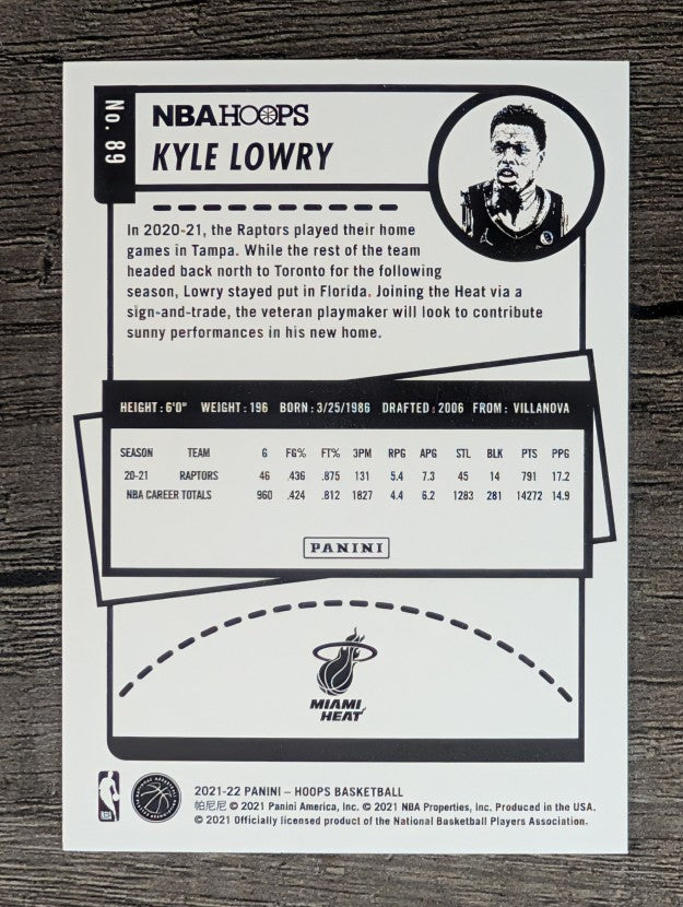 2021-22 Hoops #89 Kyle Lowry