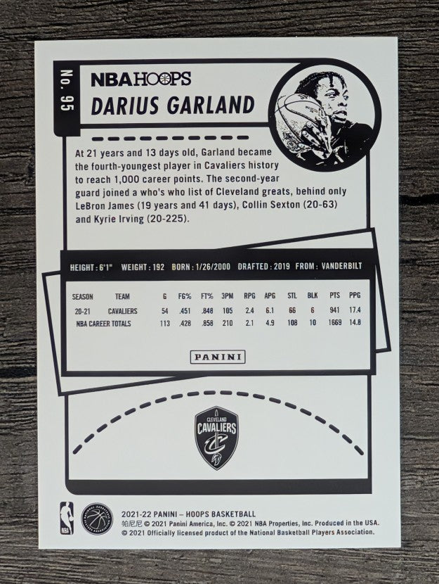 2021-22 Hoops #95 Darius Garland