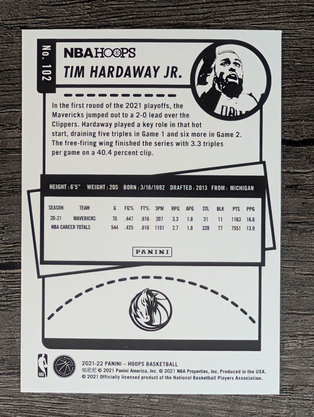 2021-22 Hoops #102 Tim Hardaway Jr.